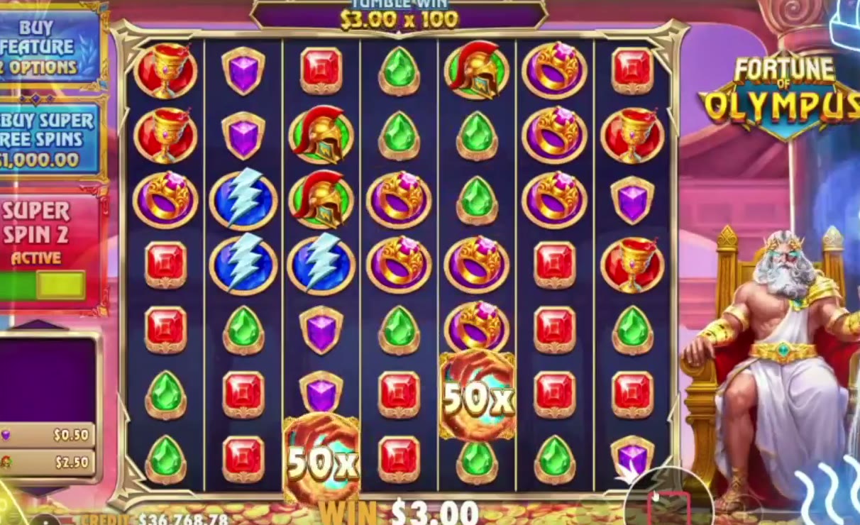 Fortune of Olympus game screen