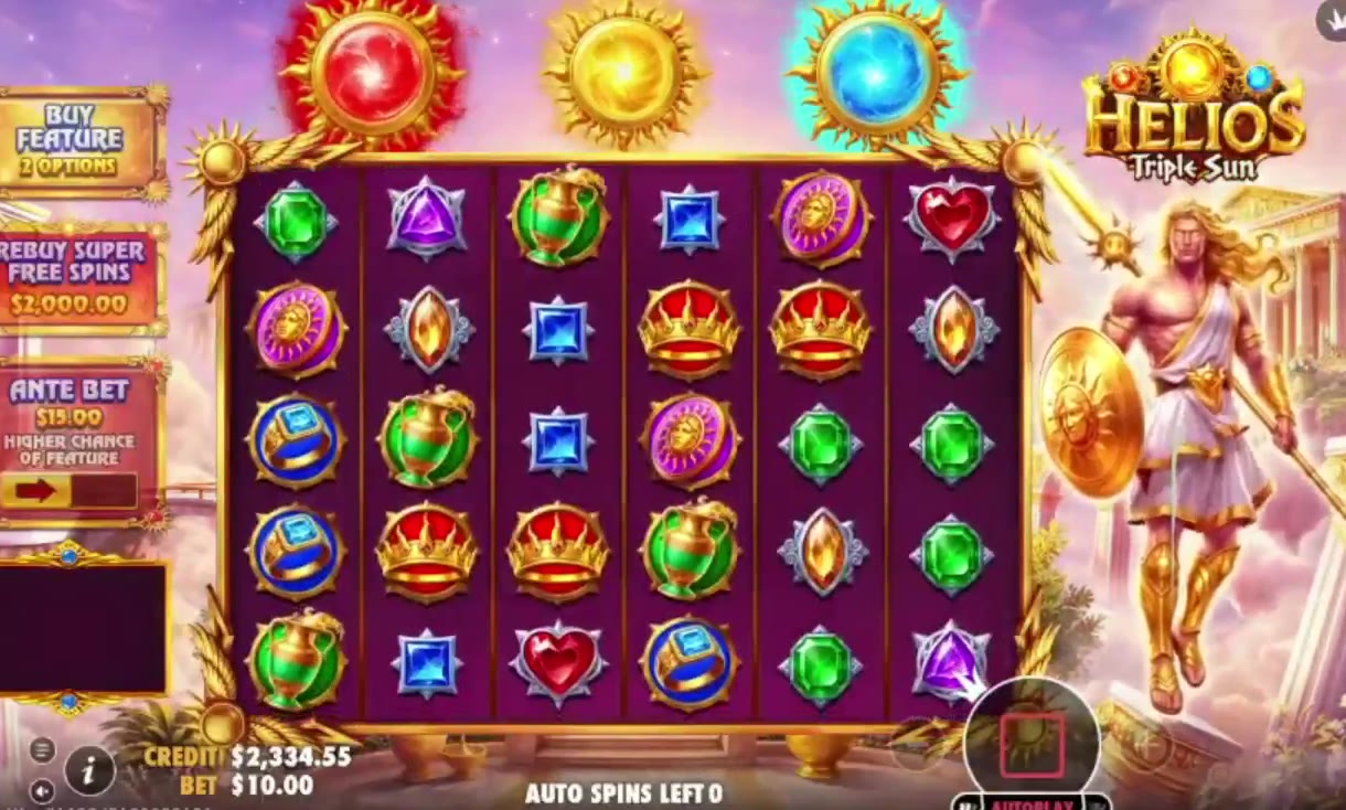 Helios Triple Sun game screen