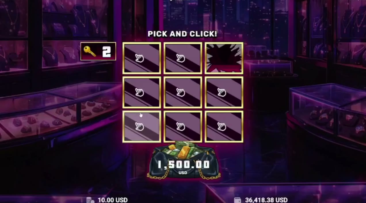 Hot Heist game screen