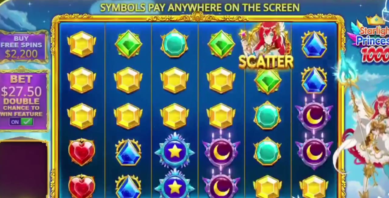 Starlight Princess 1000 game screen