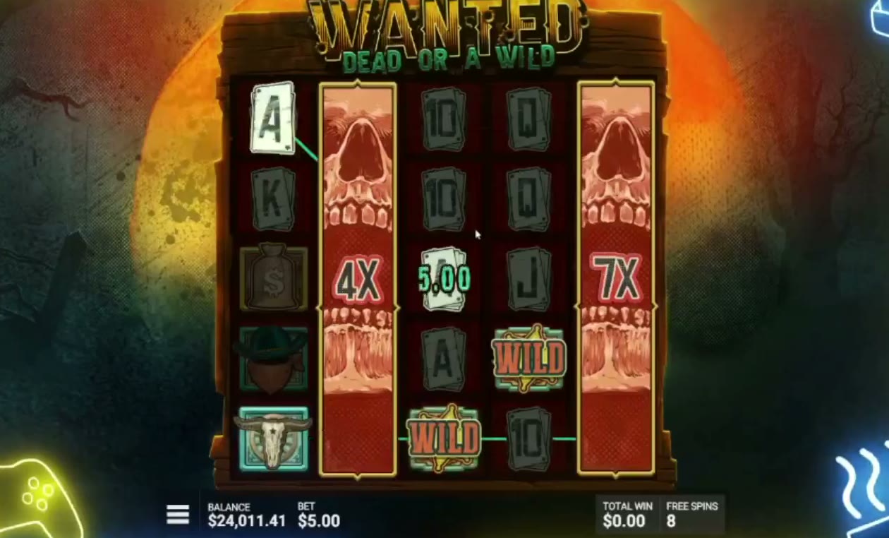 Wanted Dead or a Wild game screen