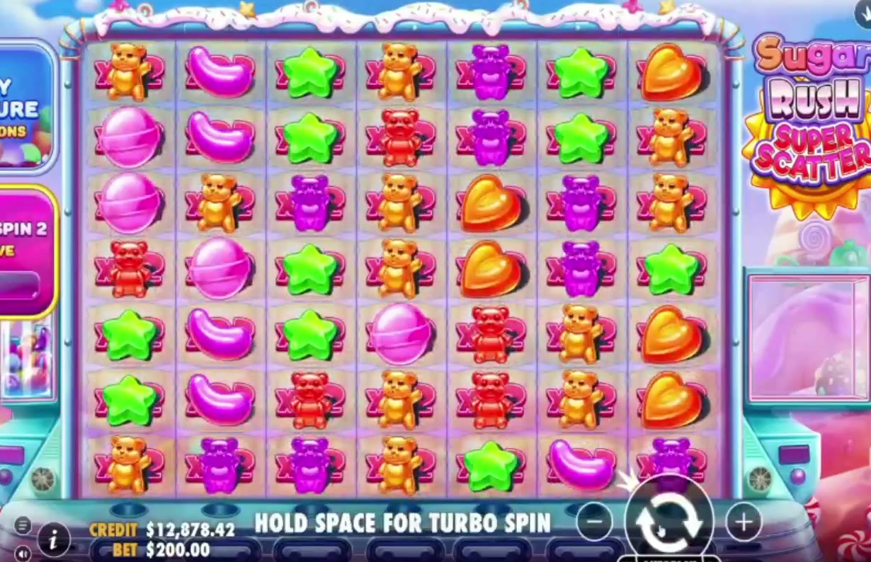 Sugar Rush Super Scatter game screen
