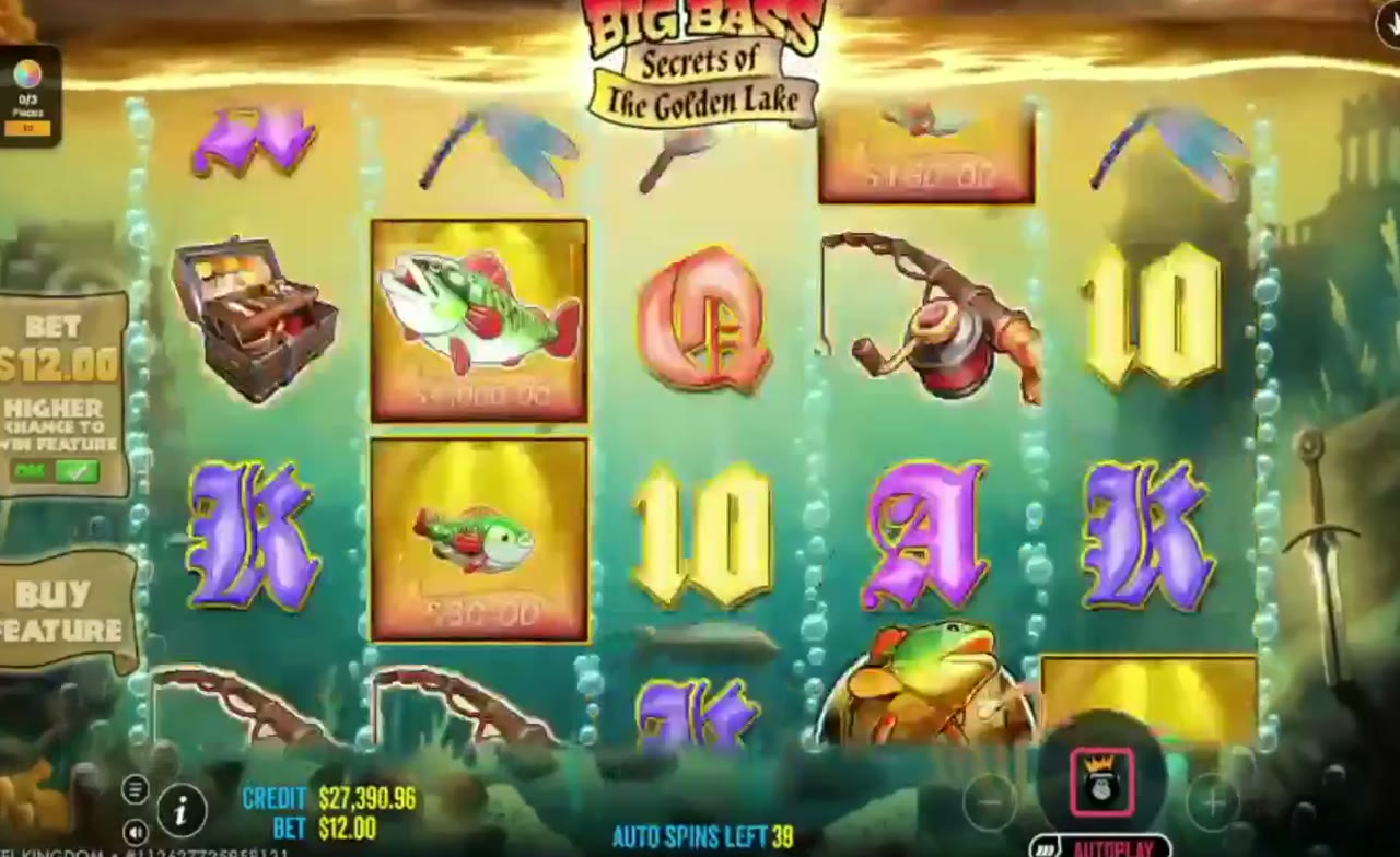 Big Bass Secrets of the Golden Lake game screen