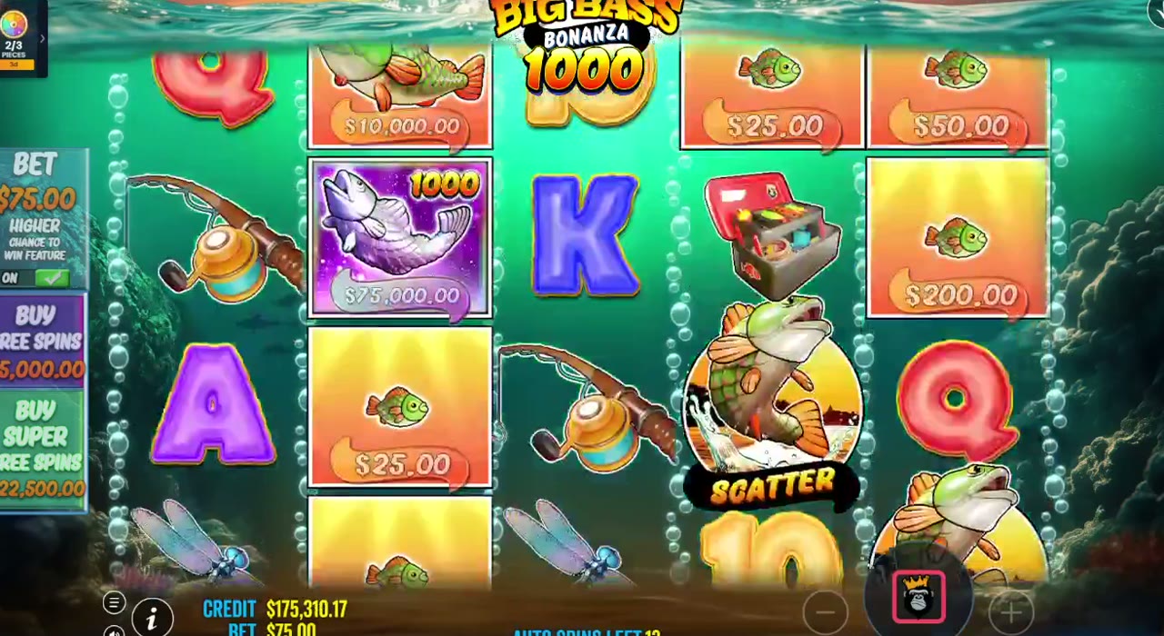 Big Bass Bonanza 1000 game screen