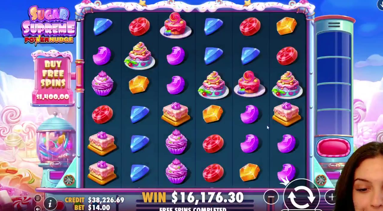 Sugar Supreme Powernudge game screen