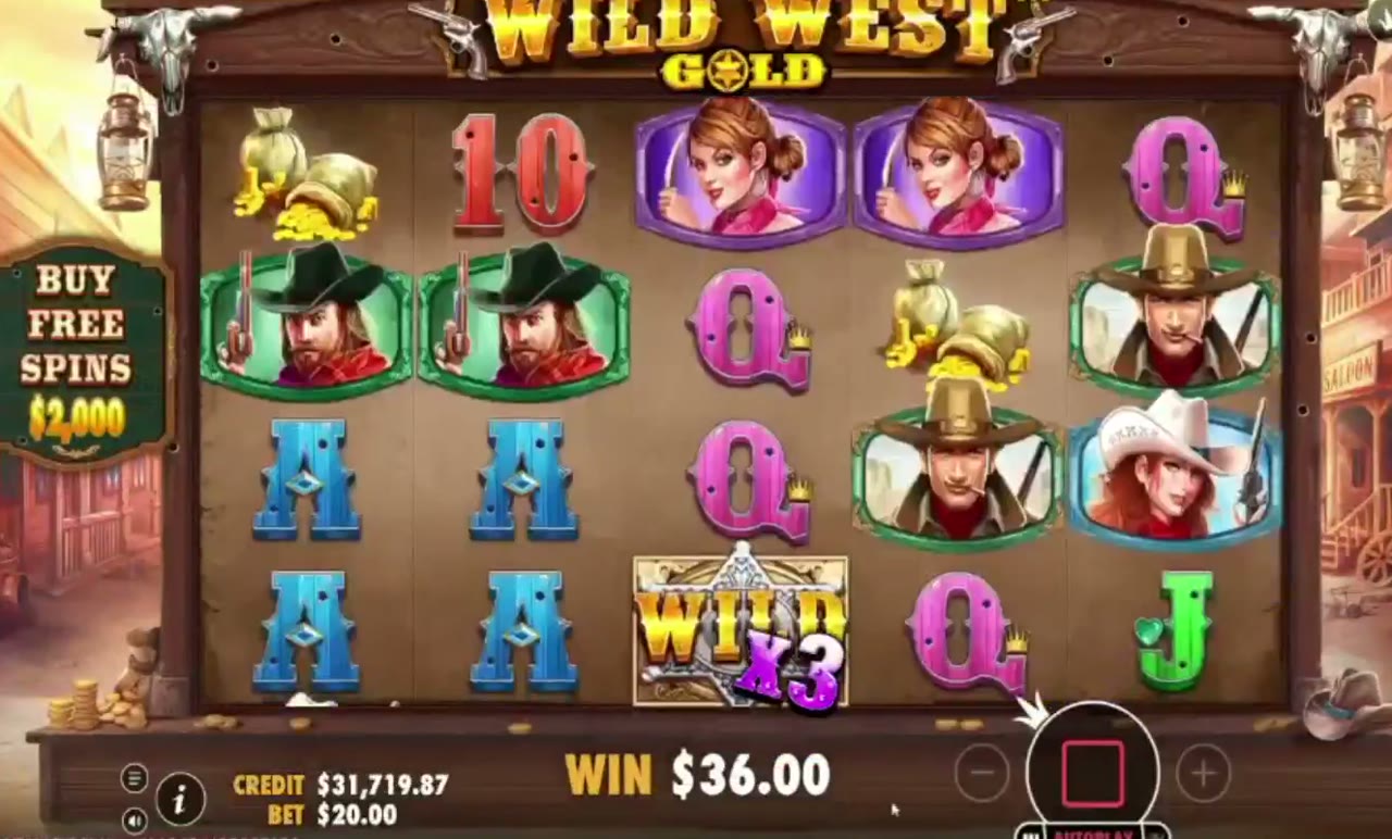 Wild West Gold game screen