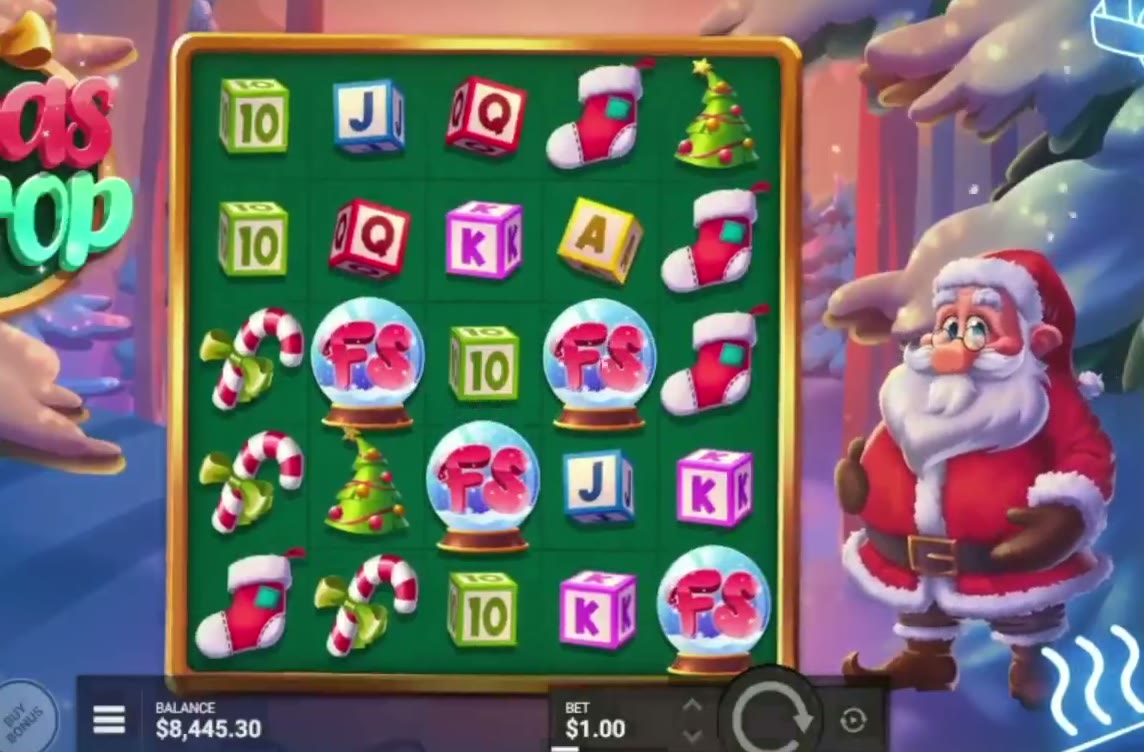 Xmas Drop game screen