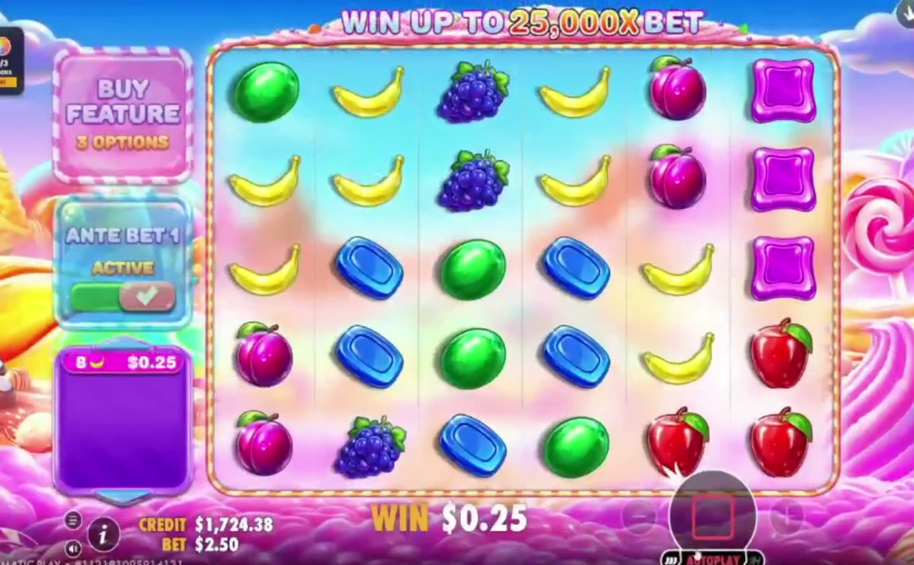 Sweet Bonanza 2500 game screen
