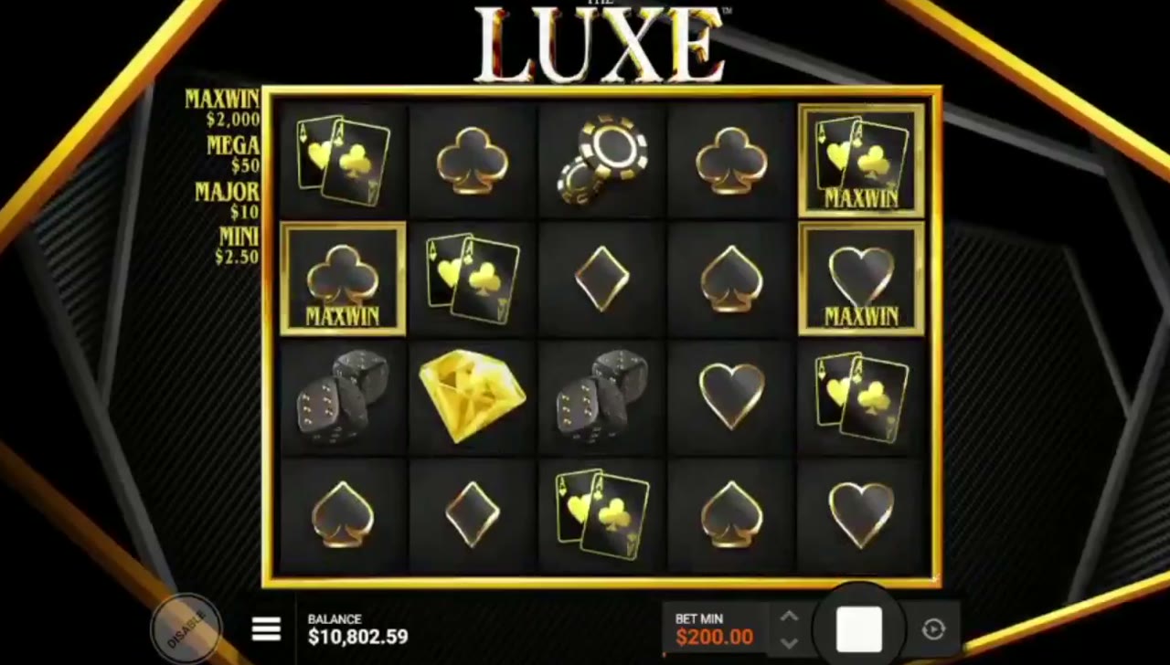 The Luxe game screen