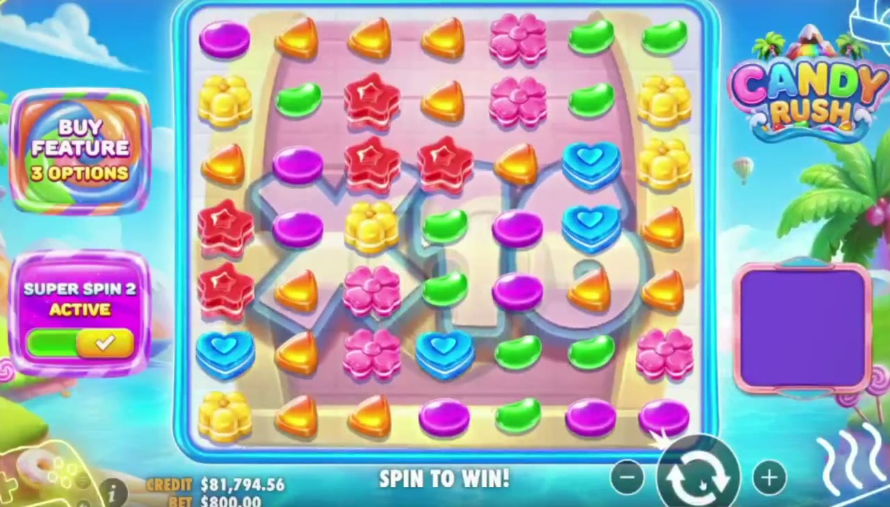 Candy Rush game screen