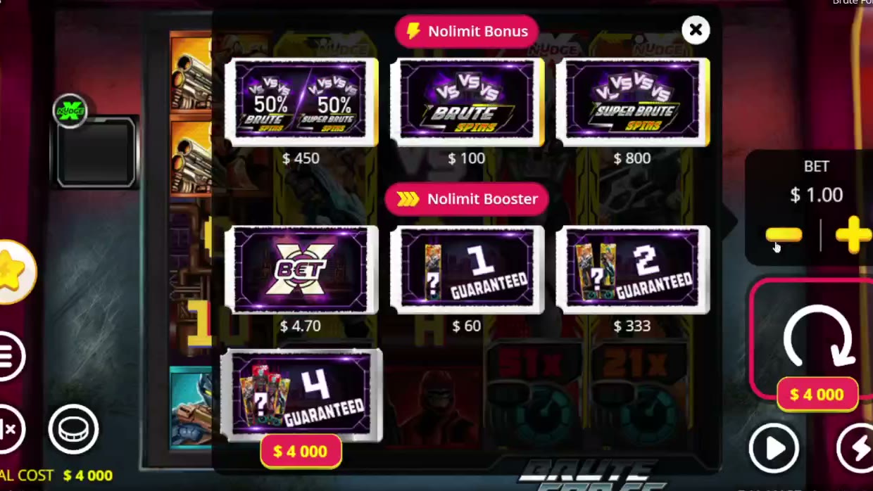 Brute Force game screen