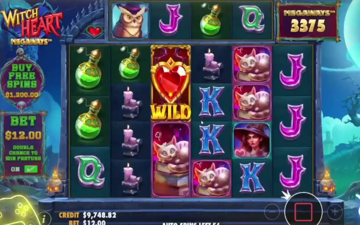 Witch Heart Megaways game screen