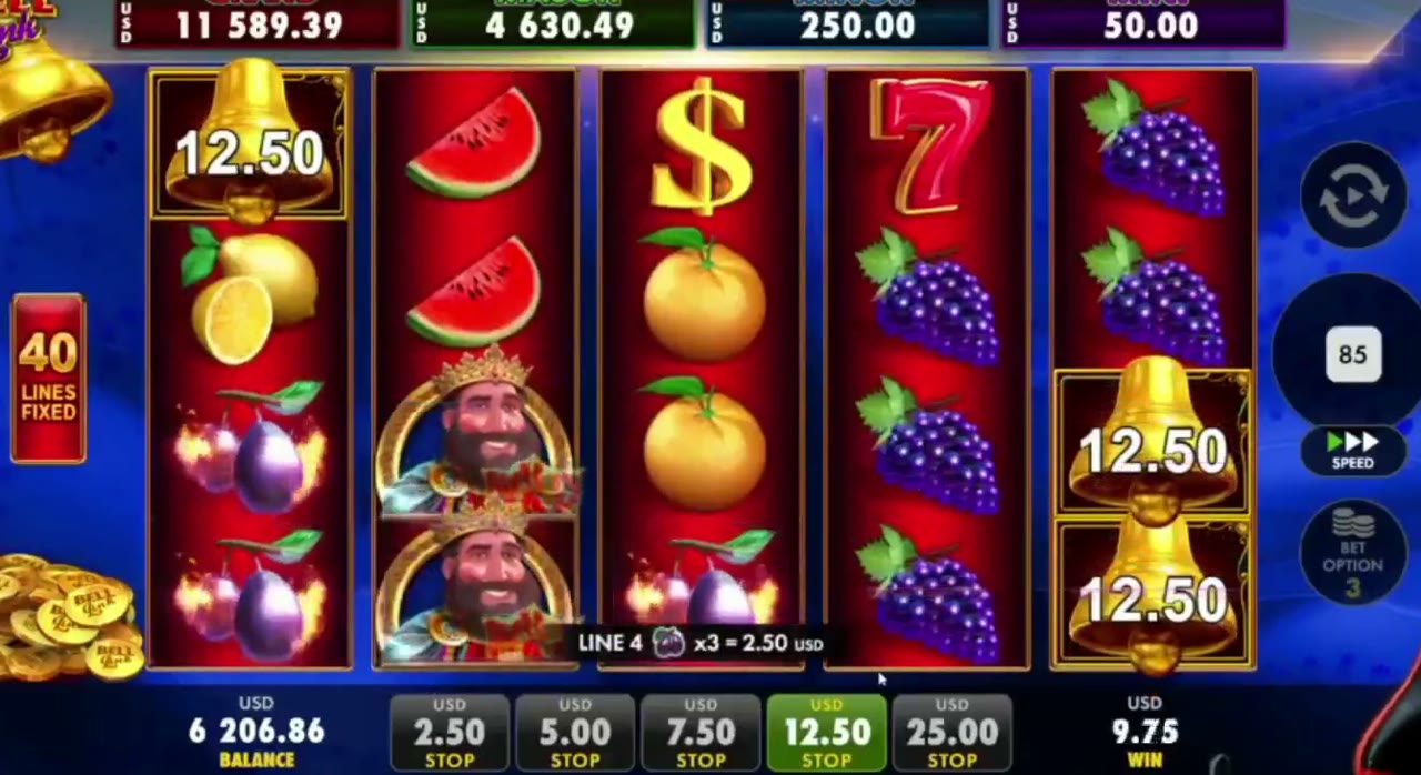 40 Lucky King Bell Link game screen